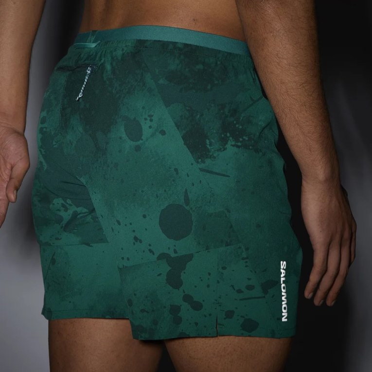 Green Salomon Cross 7'' No Liner Men's Shorts | PH 86021F